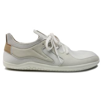 Vivobarefoot Primus Asana Leather Textile Mens Lace Up Trainers - Natural - Size:UK 11.5
