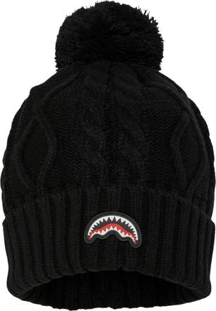 Sprayground Knit Puff Beanie - Dames - Hoeden - Zwart - ONE Size - Accessoires