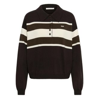 Gestuz Sweatshirts & Hoodies - Dames - Ronde hals truien - Bruin - S - Truien & Vesten