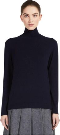 Max Mara Kiku Sweater - Dames - Coltruien - Blauw - S - Truien & Vesten