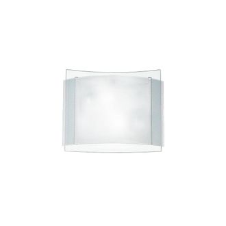 Netlighting RIGHE 3 Light Patterned Glass Flush Ceiling Light White 38x35cm | Size: 38x35 cm