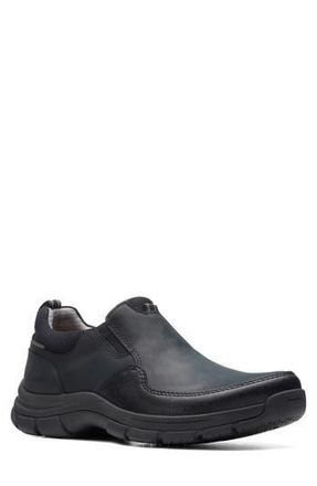 Clarks Walpath Step Slip-On in Black Leather at Nordstrom Rack, Size 10.5
