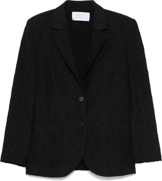 Harris Wharf London Blazer con effetto stropicciato - Nero