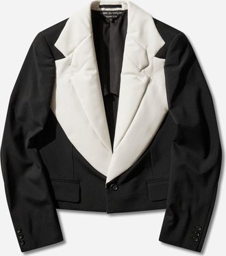 Comme Des Gar&ccedil;ons Men s Double-Lapels Blazer Black / Natural