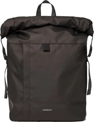 Sandqvist Stream Rolltop Rugzak - unisex - Rugzakken - Bruin - ONE Size - Polyester - Tassen
