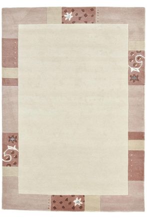 THEKO Alfombra gabbeh floral de lana hecha a mano