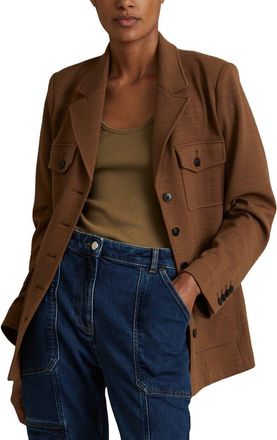 Reiss Jessie Ponte Overshirt