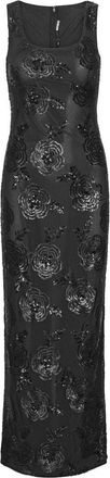 Rotate Long dress with flower motif