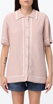 Fendi Polo in maglia di cotone con motivo Monogram FF all-over