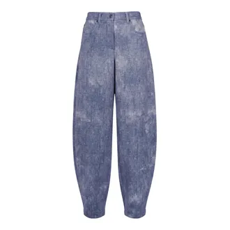 8pm 8Pm, Broeken, Dames, Blauw, XS, Polyester, Pantalone Cape Cod-A