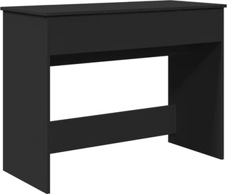 vidaXL Tocador Con Espejo Negro 100x45x76 Cm Vidaxl