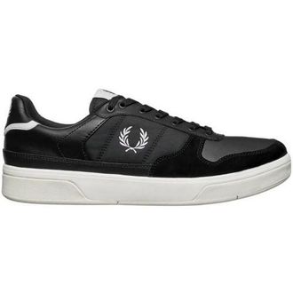 Fred Perry Heren B7123 Leren Sneakers (Zwart)