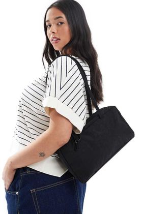 Baggu Borsa bowling nera in nylon-Nero