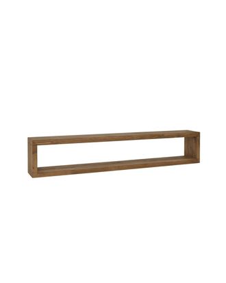 Deco Wood Mueble de tv de madera maciza en tono envejecido de 200x30cm
