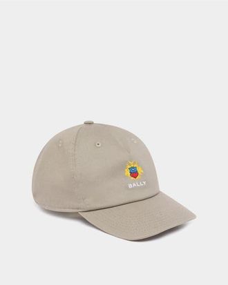 Bally Baseball Hat in Cotton With the Bally Crest in Gray at Nordstrom