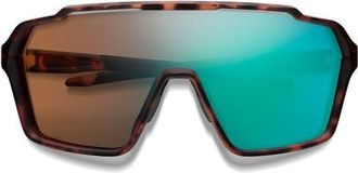 Smith Shift XL MAG 142mm Shield Sunglasses in Tortoise /Brown Opal Mirror at Nordstrom