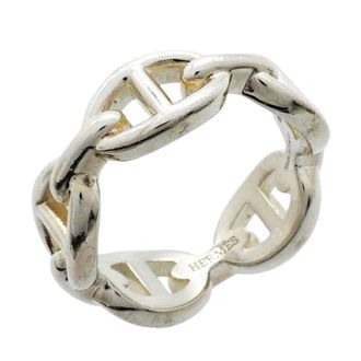 Herm&egrave;s Silver 925 Band Ring (Pre-Owned)