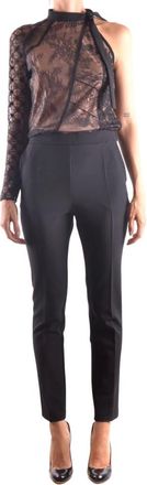 Pinko Tuta Monospalla con Fiocco - - Jumpsuits & Playsuits - Donna - Nero - M