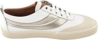 Bally Shennon White Leather Low-top Sneakers, Brand Size 38 ( US Size 7.5 )