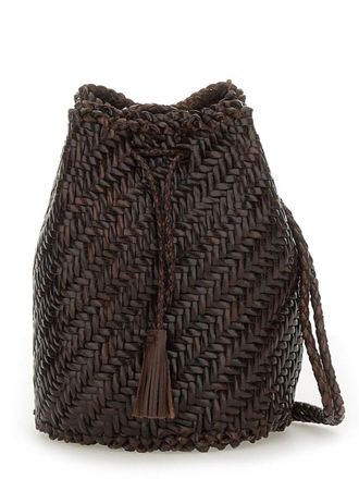 Dragon Diffusion Pompom Double Jump Herringbone Drawstring Bag