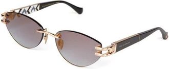 Ana Hickmann Ah 3360 05B Zonnebril - Dames - Zonnebrillen - Zwart - 56 MM - Accessoires