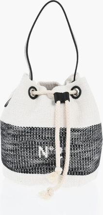 N&deg;21 Two Tone Canvas Bucket Bag with Robe Drawstring size Unica