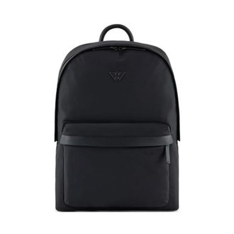 Emporio Armani Backpacks, male, Black, Size: ONE SIZE ASV Round Backpack