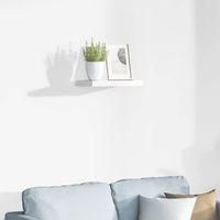 OEM Estante Flotante, Blanco Brillante, 40 X 23 X 3,8 Cm, Mdf - Crezuo