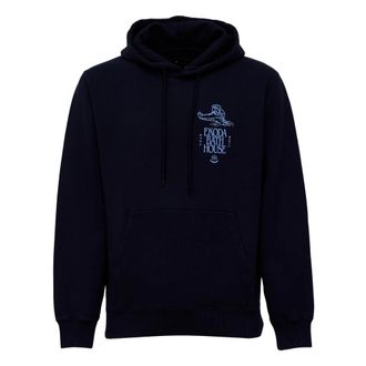 Edwin Oversized Printed Hoodie - Heren - Hoodies - Blauw - XL - Hoodies & sweatvesten