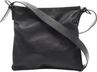 Bottega Veneta Pre-owned Cross Body Bags, female, Black, Size: ONE SIZE Pre-owned Intrecciato Leather Shoulder Bag