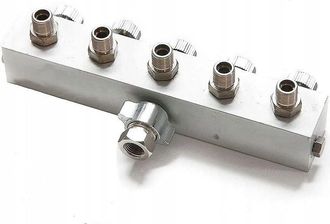 OEM Distribuidor De Aire Para 5 Mangueras De Aire, Compresor, Colector De 5 X 1/8, Separado