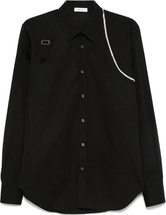 Alexander McQueen Camicia con dettaglio - Nero