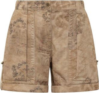 Isabel Marant Brown Floral Shorts