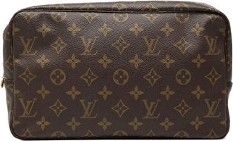 Louis Vuitton Pre-owned Clutches, female, Brown, Size: ONE SIZE Pre-owned Vintage Monogram Canvas Pouch