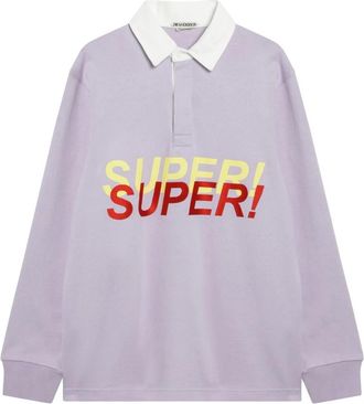 J.W.Anderson Super Super Rugby Polo - Dames - Polos - Paars - M - Katoen - Tops