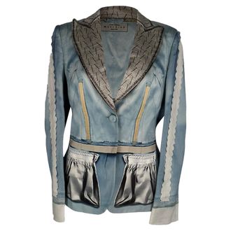 Moschino Couture Inside Out Printed Blazer in Multicolor Acetate