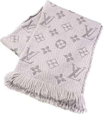 Louis Vuitton Pre-owned Scarves, female, Gray, Size: ONE SIZE Pre-owned Stole