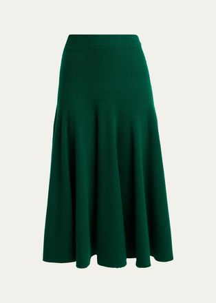 Tom Ford Cashmere Knit Midi Flare Skirt