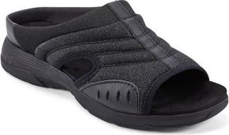 Easy Spirit Traciee Sandal in Black/Black Stones at Nordstrom, Size 5.5