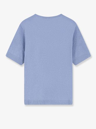 Closed Linen-Cotton V-Neck Sweater - Blue