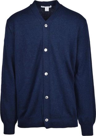 Comme Des Gar&ccedil;ons Truien & Vesten, Heren, Blauw, S, Wol, Cardigan con Bottoni