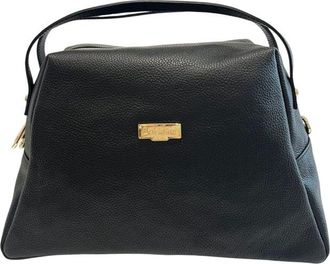 Baldinini Black Cowhide Clutch Womens Bag