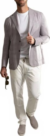 Eleventy Single Breasted Blazer In Blueberry