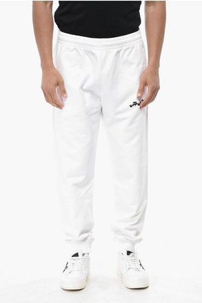 Off-white Cotton Joggers SCRIPT with Embroidered Logo size Xxl