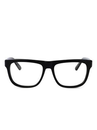 GCDS logo-detailed glasses - Black