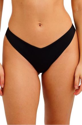 Freya Jewel Cove Brazilian Bikini Bottoms in Plain Black at Nordstrom, Size X-Small