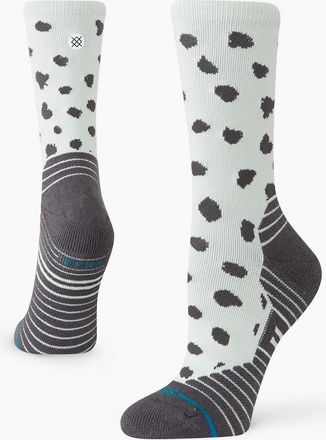 Stance Mens Stance Leopard Mid Crew Socks - Blue - Size: 8/5/5.5/6/7/6.5/7.5/4/2.5/4.5/3.5/3
