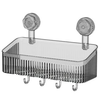 OEM Estanter&iacute;a Pr&aacute;ctica Para El Ba&ntilde;o, Cesta Grande Gris