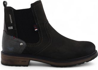 Mustang Mens Mokka Brown Water-Resistant Chelsea Ankle Boots