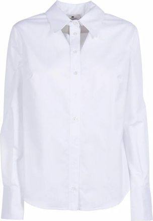Elisabetta Franchi Shirts, female, White, Size: S Camicia